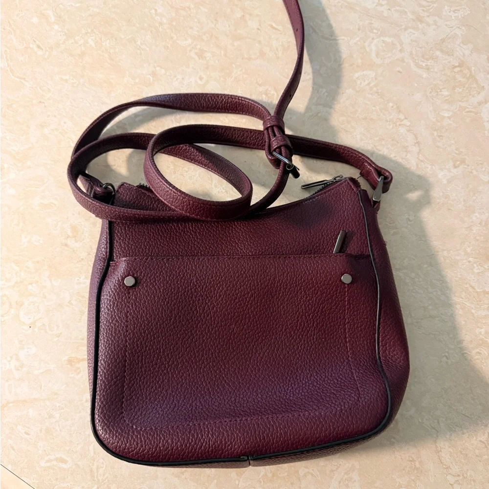 A New Day Womens Maroon Red Purse Shouldber Bag